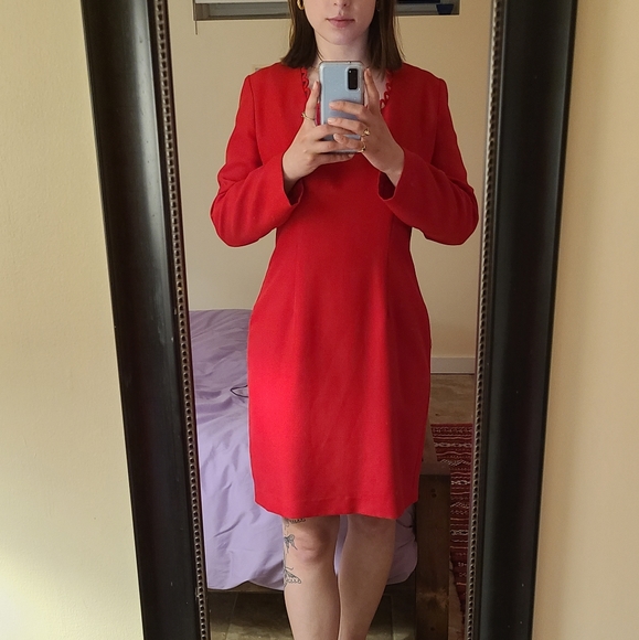 Vintage joseph ribkoff red dress - Picture 1 of 6